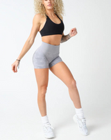 Rita Camo Seamless Shorts - Grey