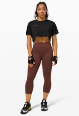 Kem Cropped Tee - Black