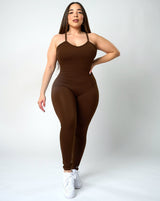 Patria Sculpted Bodysuit - Brown