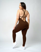 Patria Sculpted Bodysuit - Brown