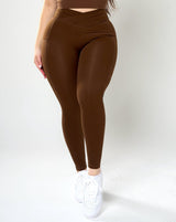 Maria High Rise Pocket Leggings - Brown