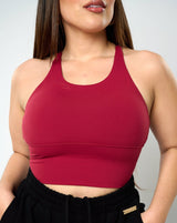 Oneida Bra Top - Dark Red