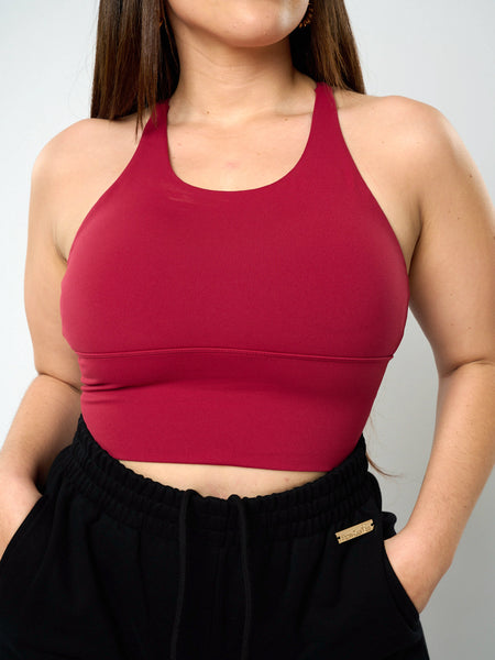 Oneida Bra Top - Dark Red