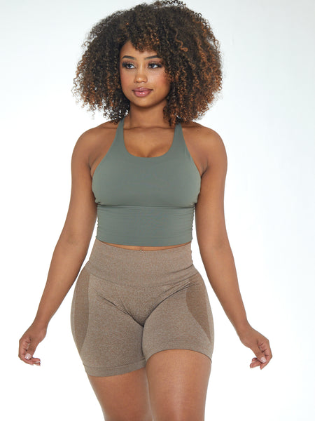 Fiorela Curve Shorts - Mocha