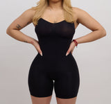 Oleidi Sculpting Bodysuit Mid Thigh W. Open Gusset - Black