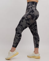 Sujey Scrunch Leggings - Tie Dye Charcoal
