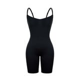 Oleidi Sculpting Bodysuit Mid Thigh W. Open Gusset - Black