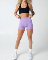 Rita Camo Seamless Shorts - Lilac