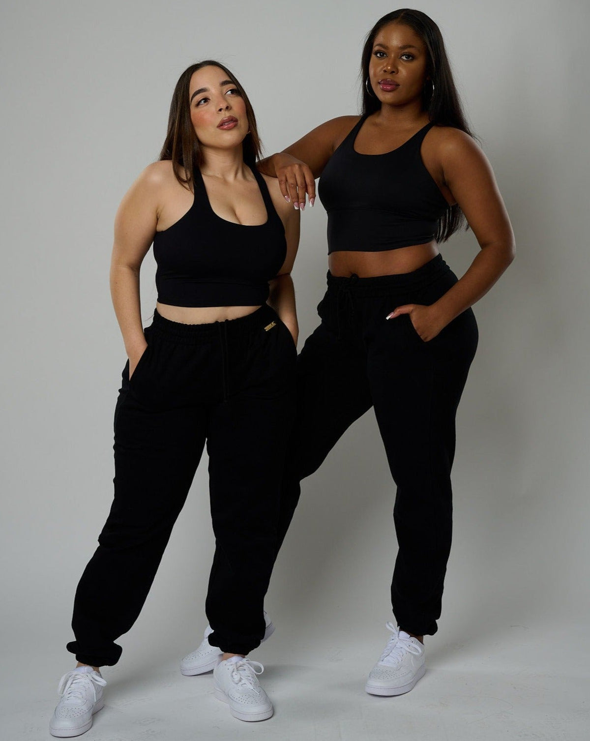 Fabiola Joggers - Black – Fem Curves