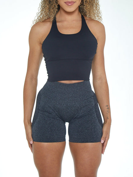 Fiorela Curve Shorts - Black Speckled