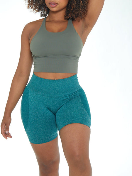 Fiorela Curve Shorts - Hunter Green