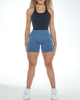 Fiorela Curve Shorts - Slate Blue