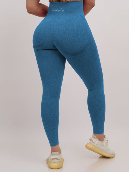Fiorela Curve Leggings - Slate Blue