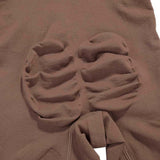 Oleidi Sculpting Bodysuit Mid Thigh W. Open Gusset - Brown