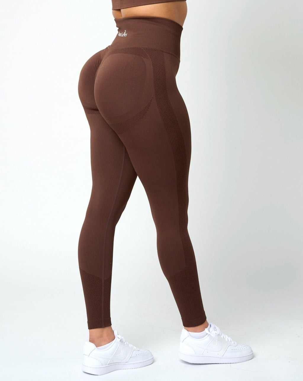 Women with Control - Tummy Control Leggings w/ No Side Seam - Chocolate  Brown | eBay