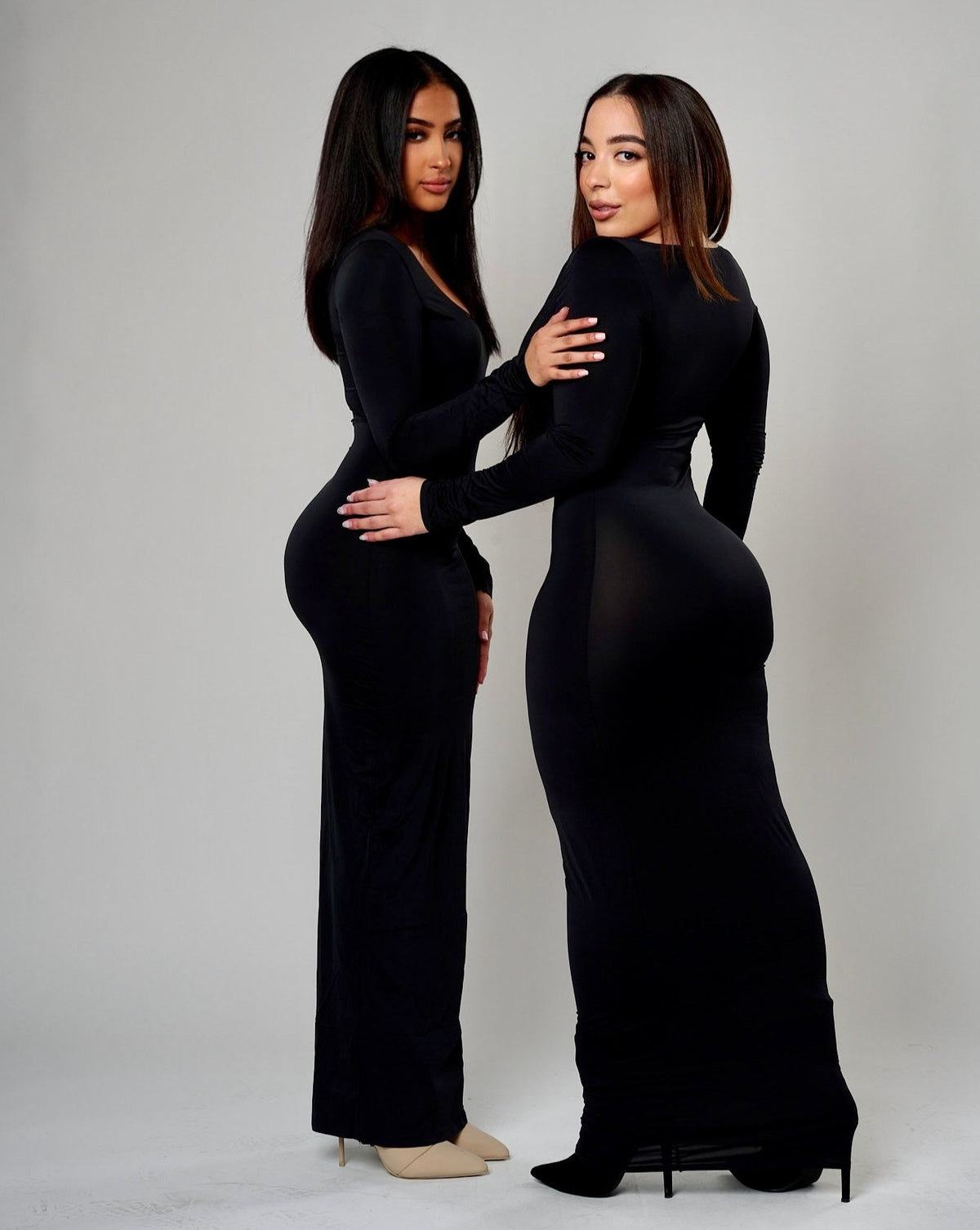 Sicri Smoothing Long Sleeve Dress - Black S Sicri Smoothing Long Sleeve Dress - Black S